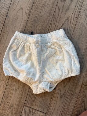 Gap White Eyelet Cotton Baby Shorts